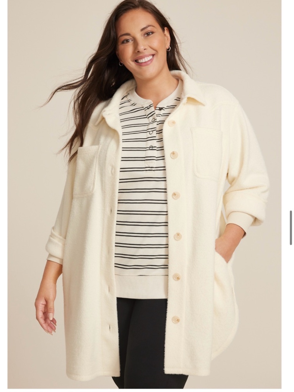 Maurices Super plush Longline shacket NWOT